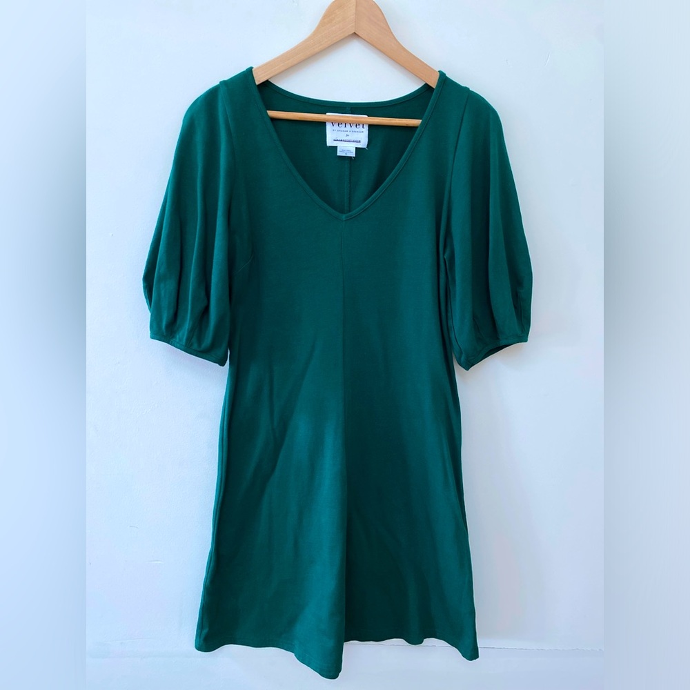 NWOT Velvet for Anthropologie Puff Sleeve Knit Dress Size XS